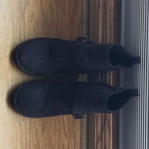 Lucky Brand brown wedge boots, size 9